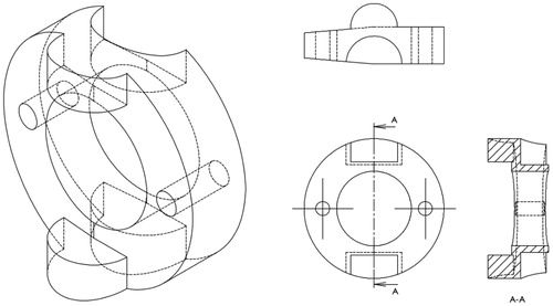 Figure 3. Design of the Model 1 ring unit.