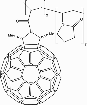 11 C60–N-vinylpyrrolidine (C60–NVP) derivative