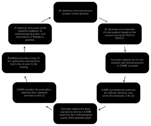 Figure 1 Summary of the steps involved in the intervention.