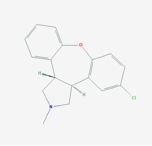 Figure 1 The chemical structure of asenapine. (image courtesy PubChem).
