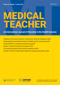 Cover image for Medical Teacher, Volume 46, Issue 3, 2024