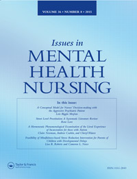 Cover image for Issues in Mental Health Nursing, Volume 36, Issue 8, 2015