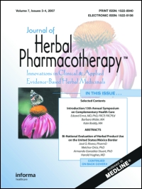 Cover image for Journal Of Herbal Pharmacotherapy, Volume 3, Issue 4, 2003