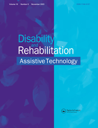 Cover image for Disability and Rehabilitation: Assistive Technology, Volume 18, Issue 8, 2023