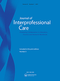 Cover image for Journal of Interprofessional Care, Volume 33, Issue 3, 2019