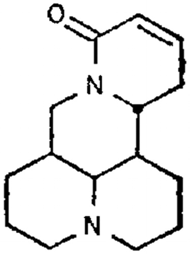 Figure 1. Structural formula of sophocarpine.