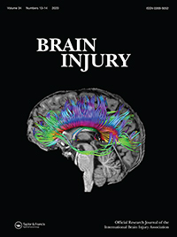 Cover image for Brain Injury, Volume 34, Issue 13-14, 2020