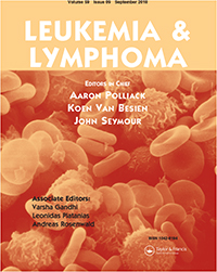Cover image for Leukemia & Lymphoma, Volume 59, Issue 9, 2018