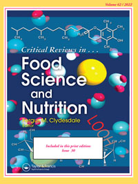 Cover image for Critical Reviews in Food Science and Nutrition, Volume 62, Issue 30, 2022
