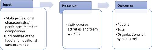 Figure 2 Application of input-process-outcome (IPO) framework.