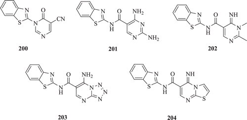 Figure 41.  Chemical structure of antibacterial benzothiazole derivatives.