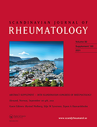 Cover image for Scandinavian Journal of Rheumatology, Volume 50, Issue sup130, 2021