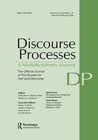 Cover image for Discourse Processes, Volume 61, Issue 1-2, 2024