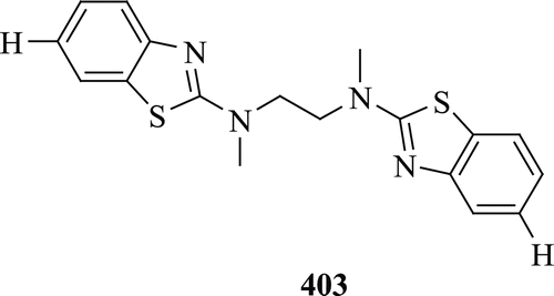 Figure 86.  Chemical structure of benzothiazole derivatives having A β-fibril binding affinity.