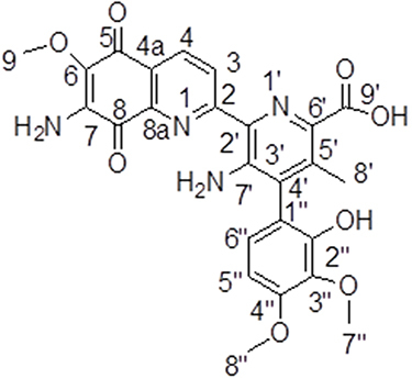 Figure 2 Chemical structure of streptonigrin.