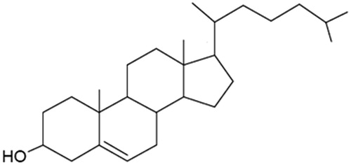 Figure 4. Chemical structure of cholesterol.