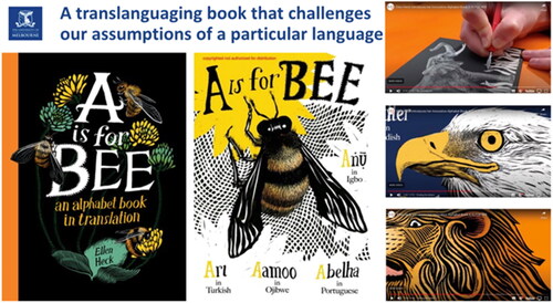 Figure 12. Translanguaing example: ‘a is for Bee’ (Heck Citation2022).