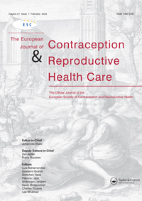 Cover image for The European Journal of Contraception & Reproductive Health Care, Volume 27, Issue 1, 2022
