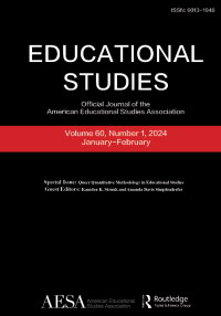 Cover image for Educational Studies, Volume 60, Issue 1, 2024