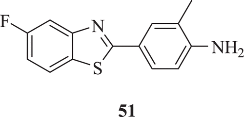 Figure 12.  Chemical structure of 2-(4-amino-3-methylphenyl)-5-fluorobenzothiazole.