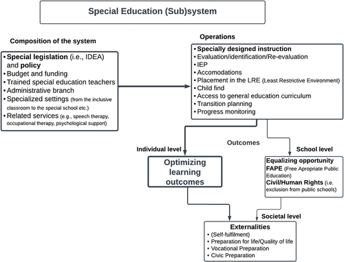 Figure 3. Special education subsystem.