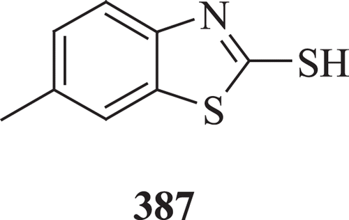 Figure 80.  Chemical structure of antioxidant 2-mercapto-6-methylbenzothiazole.