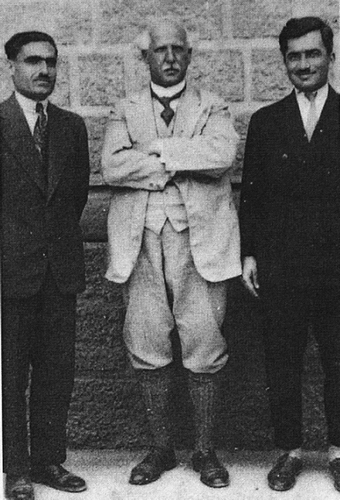 Figure 2. Ariëns Kappers at the American University of Beirut with Mr. Tamar Nasser (right), a Lebanese histologist and neuroanatomist, 1929. Photo reprinted courtesy of American University of Beirut Libraries (http://www.lb.aub.edu.lb/˜websml/).