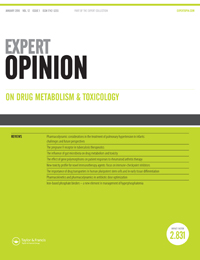 Cover image for Expert Opinion on Drug Metabolism & Toxicology, Volume 12, Issue 1, 2016