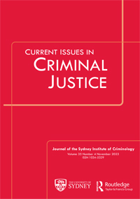 Cover image for Current Issues in Criminal Justice, Volume 35, Issue 4, 2023