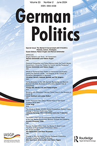 Cover image for German Politics, Volume 33, Issue 2, 2024