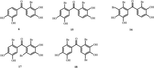 Figure 3.  The new synthesized bromophenols.
