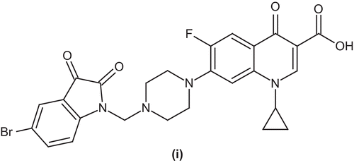 Figure 8.  Ciprofloxacin derivative (i).