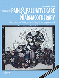 Cover image for Journal of Pain & Palliative Care Pharmacotherapy, Volume 23, Issue 2, 2009