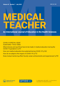 Cover image for Medical Teacher, Volume 42, Issue 7, 2020