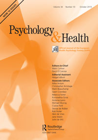 Cover image for Psychology & Health, Volume 34, Issue 10, 2019