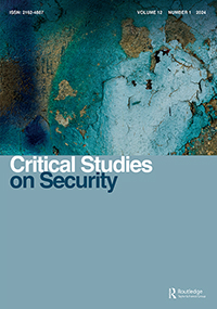 Cover image for Critical Studies on Security, Volume 12, Issue 1, 2024