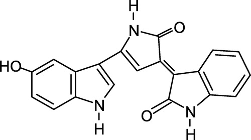 Figure 1 Chemical structure of violacein.