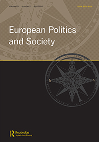 Cover image for European Politics and Society, Volume 25, Issue 2, 2024