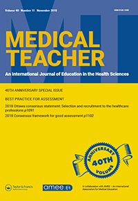 Cover image for Medical Teacher, Volume 40, Issue 11, 2018