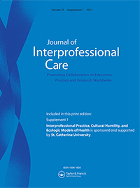 Cover image for Journal of Interprofessional Care, Volume 35, Issue sup1, 2021
