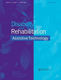 Cover image for Disability and Rehabilitation: Assistive Technology, Volume 15, Issue 7, 2020