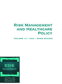 Cover image for Risk Management and Healthcare Policy, Volume 13, 2020