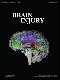 Cover image for Brain Injury, Volume 32, Issue 13-14, 2018