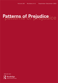 Cover image for Patterns of Prejudice, Volume 56, Issue 4-5, 2022