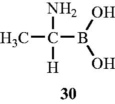 Figure 18. Structure of (1-aminoethy1)boronic acid (Ala-B) 30 as an Alr inhibitor.