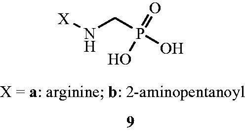 Figure 8. Aminomethylphosphonopeptide analogs 9 as Alr inhibitors.