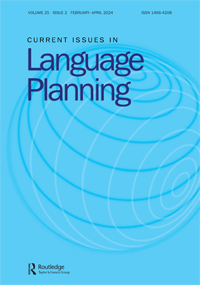 Cover image for Current Issues in Language Planning, Volume 25, Issue 2, 2024