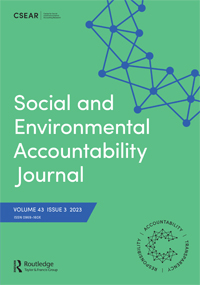 Cover image for Social and Environmental Accountability Journal, Volume 43, Issue 3, 2023