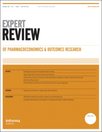 Cover image for Expert Review of Pharmacoeconomics & Outcomes Research, Volume 15, Issue 3, 2015