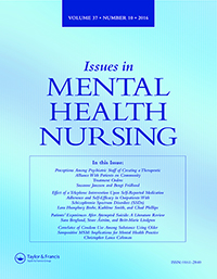 Cover image for Issues in Mental Health Nursing, Volume 37, Issue 10, 2016